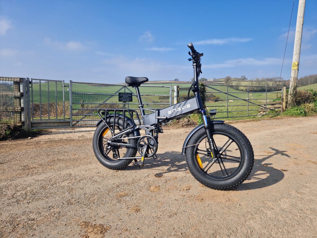 engwe Engine Pro 2.0 on a country lane