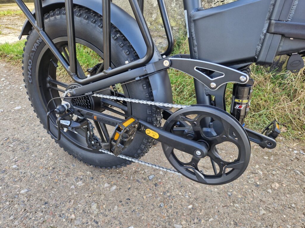 engwe engine pro 2.0 rear frame close up
