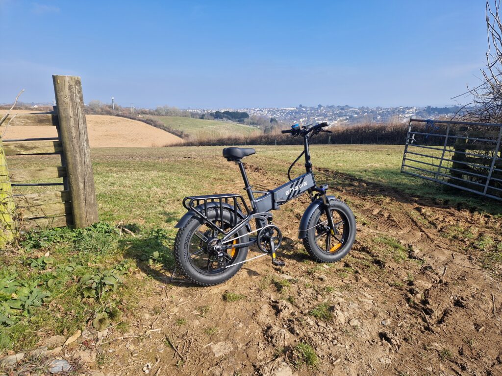 engwe engine pro 2.0 in a field