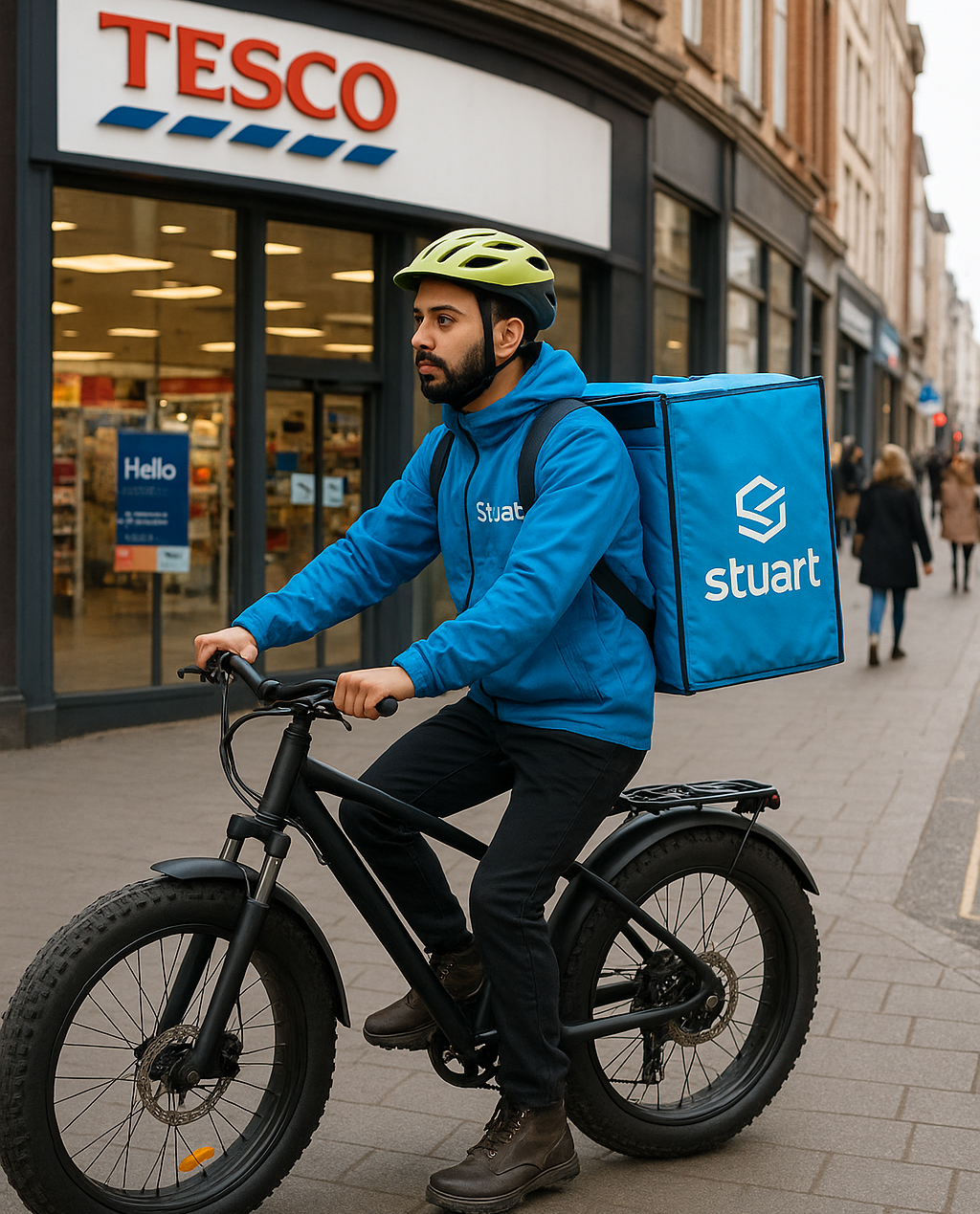 a stuart delivery rider by a tesco express - stuart delivery jobs near me
