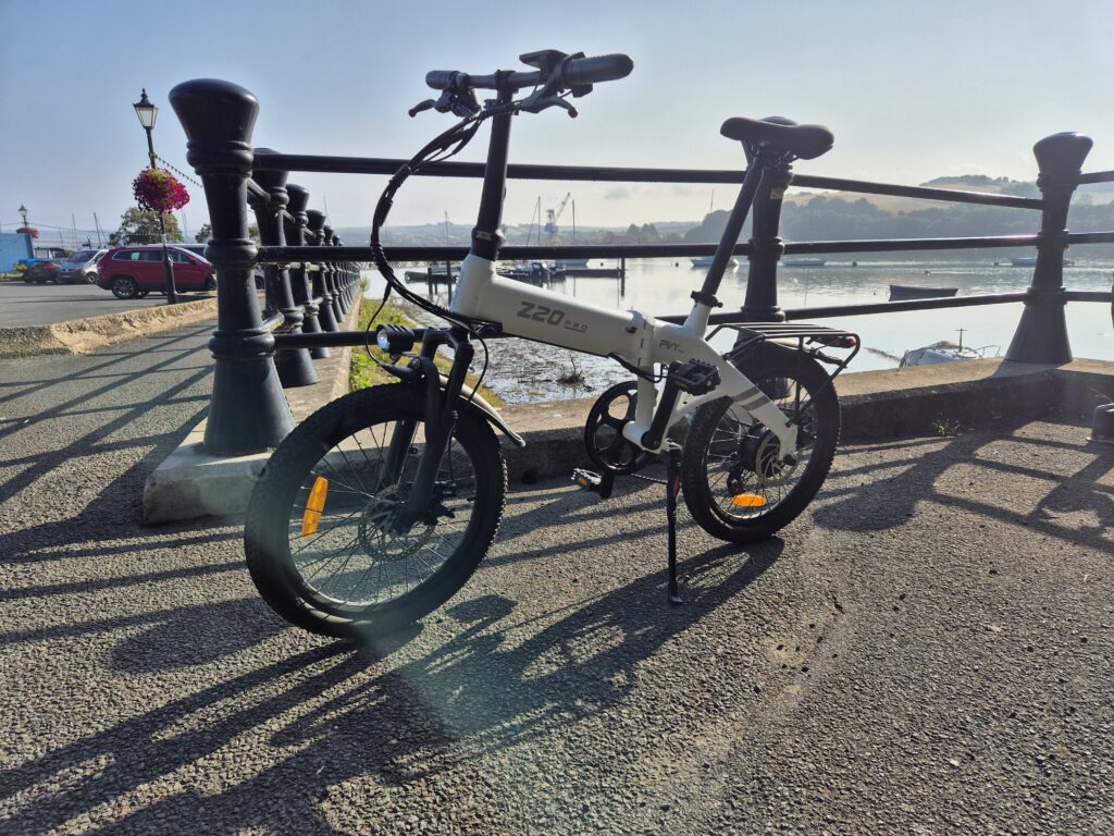 PVY Z20 Pro Evo next to some railings