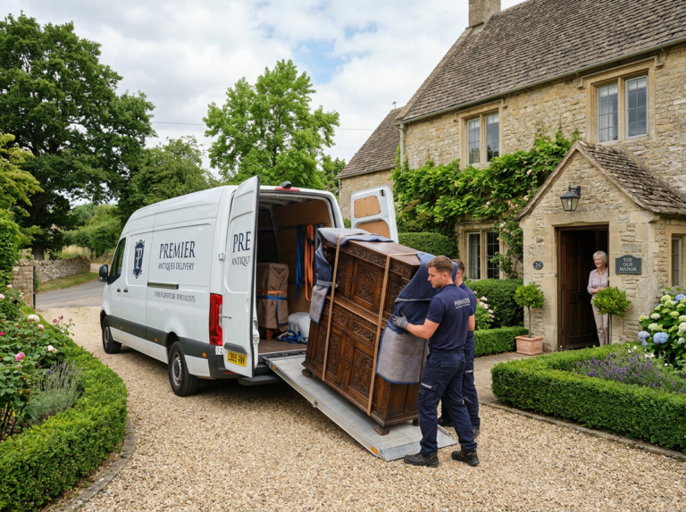 a courier unloading furniture from a van - how much can a courier earn